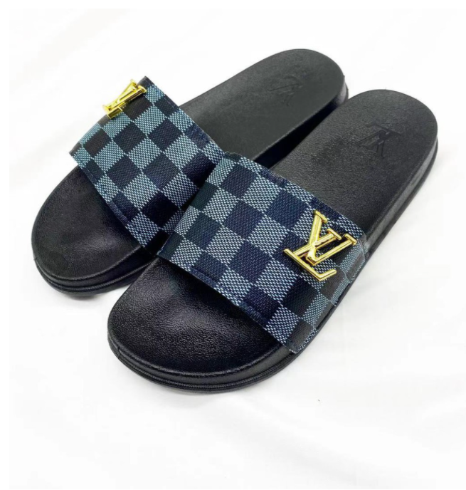 L~V high fashion plaid slippers For women & men's