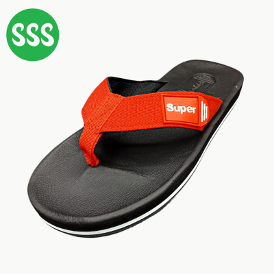 SSS Super รองเท้าแตะผู้ชาย ผู้หญิง แบบหูหนีบ คีบ นุ่ม เบา ใส่สบาย เท่ (6-13)(ดำ/น้ำเงิน/แดง)