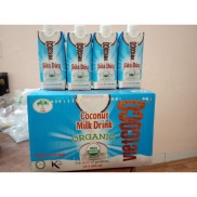 1 Thùng 12 hộp Sữa Dừa Organic 500ml Vietcoco 100% Hữu Cơ