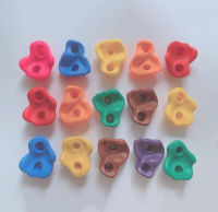 10Pcs Mixed Color Rock Climbing Wall Stones Climbing Frame Outdoor Assorted Hand Feet Holds Grip Gymnastic Fitness Hardware Toys