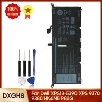 Dxgh8อะไหล่สำหรับ Dell Xps 13-5390 Xps 9380 9370 Hk6n5 P82g รอบ6500Mah เครื่องมือ