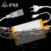 220V IP68 Waterproof EU Power Supply For RGB Led Strip Light 4 Pin or No Pin Weldless Led Tape Transformer Adapter With Remote Electrical Circuitry Pa