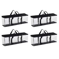 4X Large Clear Holds DVD CD Storage Holder Easy Zip Closure Carry Bag Organizer