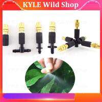 KYLE Wild Shop Gardening Water Cooling Misting Brass Nozzle Spray Sprinkler Copper Head 4/7mm Water Hose Connector Lawn Watering System