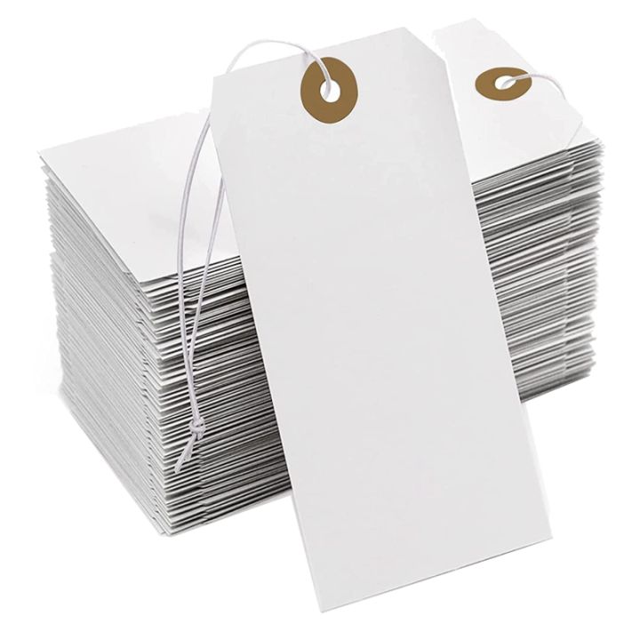 large-reinforcing-hole-paper-tag-with-string-attached-200-pcs-paper-hanging-tags-with-elastic-rope-attached