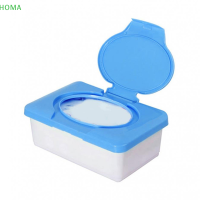 ?【Lowest price】HOMA กล่องใส่ทิชชู่เปียกกล่องพลาสติกสำหรับใช้ในบ้านสำนักงานที่ใส่ทิชชู่พร้อมฝาหัวเข็มขัด