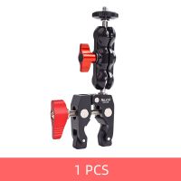 XILETU XCO38 All Metal Super Clamp with Double Ball Head Magic Arm 1/4 3/8 Screw Hole for Mount Camera Monitor LED Light Mic