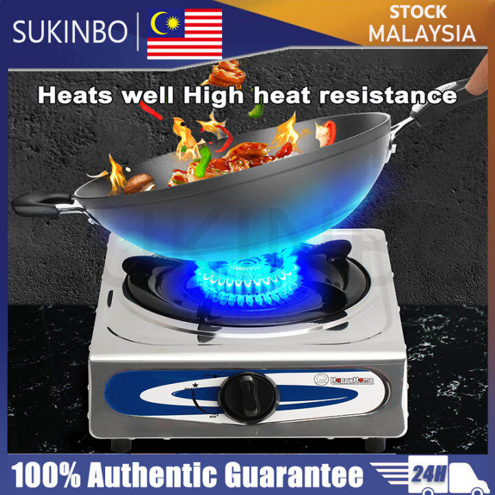 Single Burner Gas Stove Stainless Steel Gas Stovehome Desktop Liquefied Gas Stove Kitchen