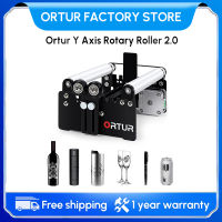 ORTUR Y-axis Rotary Roller Laser Engraver โมดูลแกะสลักชุดลูกกลิ้งโรตารี่เลเซอร์สำหรับประติมากรรมกระป๋องวัตถุทรงกระบอก