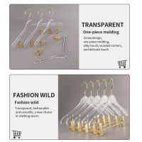 5/10PCS Non-Slip Acrylic Coat Hanger With Clip Pants Hanger Clothes Closet Organizer  Drying Rack Superior Quality