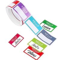 8 Colors 200 Pcs Hello My Name is Stickers 1 x 1.57 Tiny Size Name Tag Newborn Baby Name Sticker Labels for Classroom School Stickers  Labels