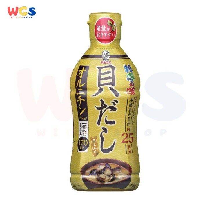 Marukome Liquid Miso Shellfish Dashi Genuine Miso Soup Ornithine 430g