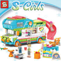 ชุดตัวต่อ SY6572 S-Girls รถเที่ยว TRAVEL รถท่องเที่ยวสไลเดอร์ จำนวน 433+ ชิ้น