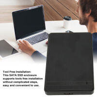 SATA SSD Enclosure หน่วยความจำภายนอก SSD ความจุ2.5นิ้ว1000GB สำหรับแล็ปท็อป