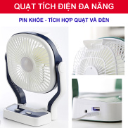 Hàng Xịn Đèn Quạt Sạc, Quat Tich Dien Co Den. Quạt tích điện thông minh.