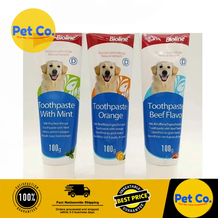 Bioline Dental Care Set for Dog [ORANGE FLAVOR AVAILABLE] Lazada PH