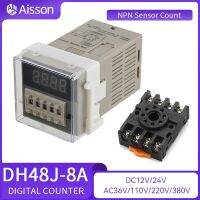 {:“》 ”DH48J-8 8A 11A การตั้งค่าแบบอิเล็กทรอนิกส์รีเลย์เคาน์เตอร์แสดงผลดิจิตอลการถ่ายทอดเซ็นเซอร์ NPN นับ11PIN 8PIN วงจรที่มีฐาน DC12V AC220V 24V