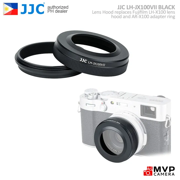 JJC LHJX100VII Black Lens Hood for FUJI X100V X100 X100S X100T X100F X