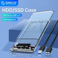 ORICO เคส HDD โปร่งใส SATA เป็น USB 3.0กล่องฮาร์ดดิสก์ภายนอก2.5 กล่อง HDD สำหรับฮาร์ดดิสก์ SSD ดิสก์เคสกล่องสนับสนุน UASP