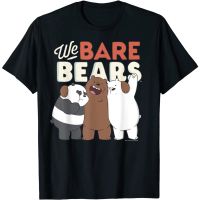 เสื้อยืดผ้าฝ้าย เสื้อยืดคอกลม แขนสั้น ผ้าฝ้ายแท้ พิมพ์ลายการ์ตูน we bare bears สําหรับผู้ชาย  WSU9