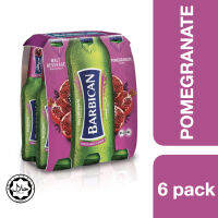 Barbican Malt Beverage Pomegranate Flavour 330ml x 6 ++ บาร์บิคาน เครื่องดื่มมอลต์สกัด รสทับทิมขนาด 330ml x 6 ขวด