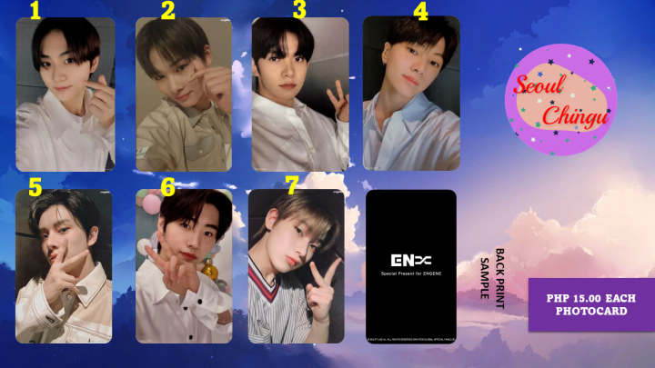 ENHYPEN MEMBERSHIP PHOTOCARDS ALL SET MEMBERS | Lazada PH