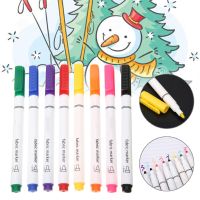【❖New Hot❖】 zangduan414043703 ปากกามาร์คเกอร์ผ้าและเสื้อยืด8สีแบบทำมือปากกาผ้าสีสิ่งทอสำหรับเขียนเม็ดสี