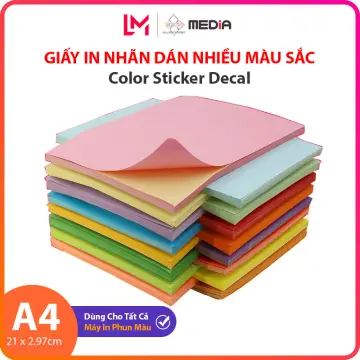 24 Sheets Vinyl Sticker Paper For Inkjet Printer - Printable