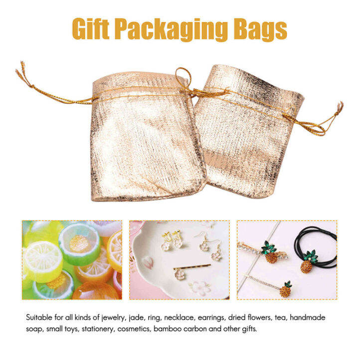 100pcs-gold-foil-organza-bag-candy-gift-bags-christmas-decoration-wedding-party-favor-pouch-gift-packaging-bags-drawstring-pouch