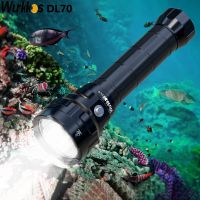 ❐✗✗ Wurkkos DL70 Scuba Diving Super Bright Double 26650 Battery 13000lm IPX8 Waterproof Underwater Dive LED Light 4xXHP50B 4 Modes