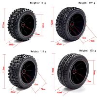 2ชิ้น112มม1/10 Pneumatici ต่อ Autocarri A Percorso Breve Ruota Per Pneumatici Con Esagonale Da 12มมต่อ Slash Arrma ON Enthuanqi 727 Vkar 10Sc Hpi รถ Rc