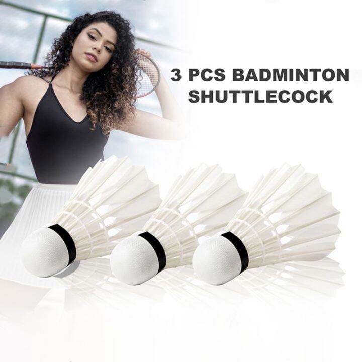 3Pcs Badminton Shuttlecocks SET Sports Fitness Aerodynamics Shuttlecock