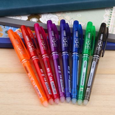 8pcs Erasable Pen Set 0.7mm Erasable Refill Rod Gel Ink Creative Drawing Tools Cute Gel Pens Sets School Office Stationery