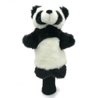 China Panda Bearcat Golf Head Cover Fairway Woods Hybrid Animal Golf Clubs Headcover &amp; Long Sleeve Mascot Novelty Cute Gift