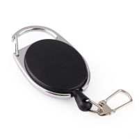 Cute Retractable Pull Badge Reel Zinc Alloy ABS Plastic ID Lanyard Keychain Name Tag Card Holder Recoil Belt Keyring Key Chain