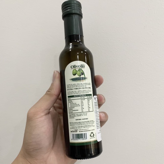 Chính hãng dầu ôliu olive extra virgin 250ml olivoila- dầu ăn kiêng bảo vệ - ảnh sản phẩm 4