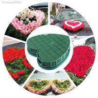 Wedding Car Oasis Green Heart Shaped Floral Foam Wet Artificial Floral Arrangements Foams Base Garden Florist Flower Arranging