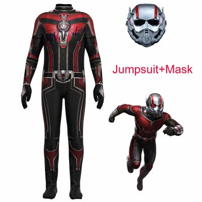 New 2023 Ant Man 3 Cosplay Costume Kids Adult Upgrades Superhero Mask Suit Jumpsuit Birthday Party Fancy Dress Halloween Costume