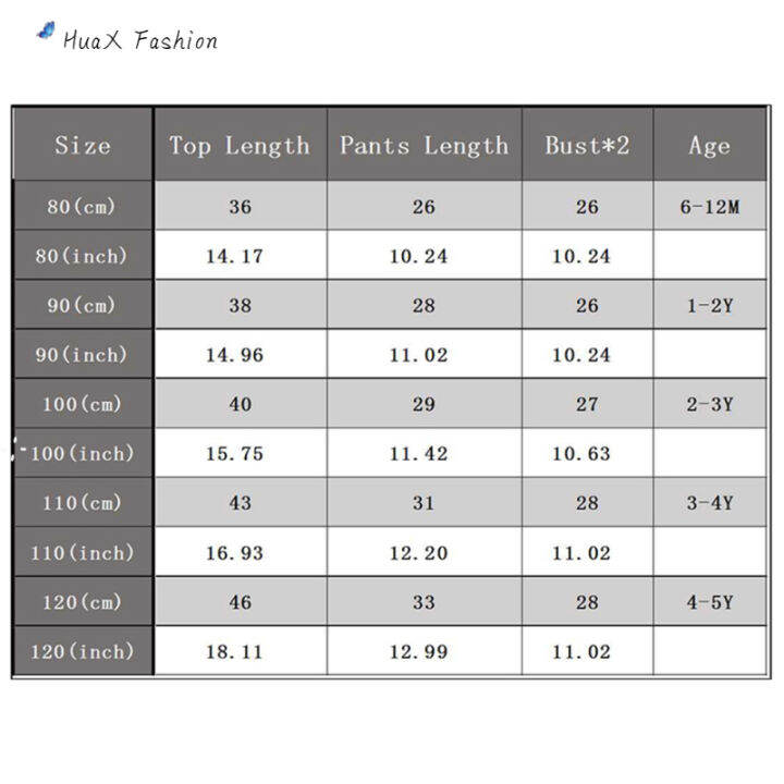 huax-2pcs-เด็กฝ้ายสั้นเด็กชายหญิงการ์ตูน-t-เสื้อชุดกางเกงขาสั้นสำหรับ0-5-y