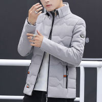 2023เสื้อหนาวใหม่ผู้ชาย Thicken Casual Parka Slim Fit Outwear กันน้ำ Warm Stand Collar Outwear Coat