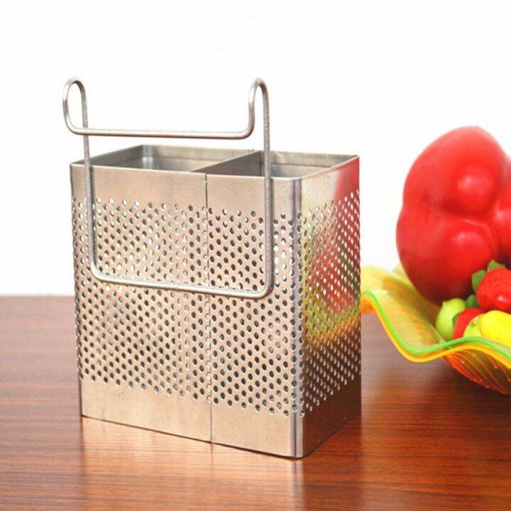 TU3Y Household Storage Box With Hooks Hanging Type Cookware Rack