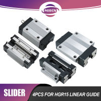 MHCN 4 Pcssset Keluli Slider Blok HGW15CC HGH15CA สำหรับ HGR15 Panduan เราเตอร์เชิงเส้น Slaid Galas untuk CNC เราเตอร์