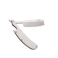 Beard Comb Foldable Hairbrush Portable Salon Barber Travel Pocket Shaping Styling Beauty Supplies for Man Male