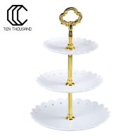 ReadyStock(T) Portable Three Layer Fruit Plate Cake Candy Dessert Storage Stand Rack Holder