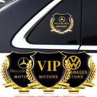 Car Logo Car Styling Vip Crown Metal Golden Car Decoration Stickers Auto Accessories