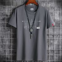 Manga S-6XL Oversize Men Loose Tee Tops 100% Cotton Fashion Goth Print Mens Short Sleeve T-shirt Summer New Male Casual Tshirt