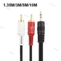 1.35M 3M 5M 10M 3.5mm Jack to AV 2 RCA Male Extend Cable Connector For Phone TV AUX Computer PC Speakers Music Audio WDAGTH