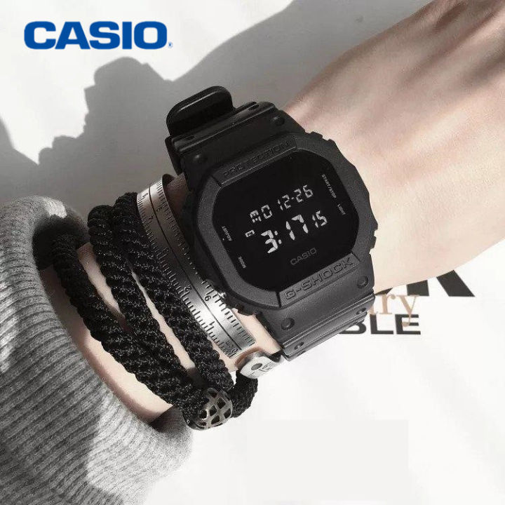 ของแท้100-casio-g-shock-แท้100-รุ่น-dw-5600bb-1dr-นาฬิกาข้อมือชาย-ของแท้-จัดส่งพร้อมกล่องคู่มือใบประกันศูนย์cmg-1ปี