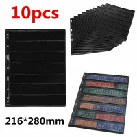 10Pcs Binder Photocards Stamp Page Collection Holders of Stamp ​Album PVC loose-leaf Inners of including Cover PCCB Photo Album  Photo Albums