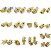 13 Type SMA RF Coaxial Connector Kits Gold Plated RP SMA/SMA Male Plug Female Jack WiFi Antenna Converter Solder Adapter
